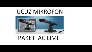 ÇOK UCUZ MİKROFON !  HADRON HD 554 KUTU AÇILIMI