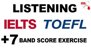 Listening Exercises for IELTS  TOEFL - PROFICIENCY + PDF - International Exams - Easy English Lesson