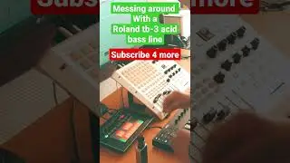Messing around with my Roland TB-3 Part 1 #acidtechno #technomusic