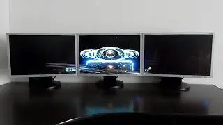 Дум этернал на трёх мониторах. DOOM Eternal on three monitors + backlight.