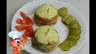 Картошка с мясом и сыром-простой рецепт.