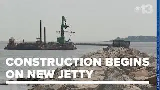 Construction begins on new Camp Ellis jetty