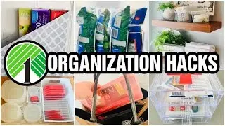 **NEW** 15 DOLLAR TREE ORGANIZATION AND STORAGE HACKS FOR SMALL SPACES
