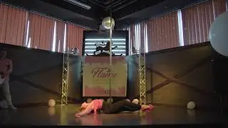 Exotic Pole Dance. Выступление Евы Воронной, студия танца на пилоне The Flame
