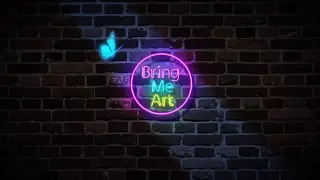 Neon logo animation for Bring me art youtube channel - 100% after effects