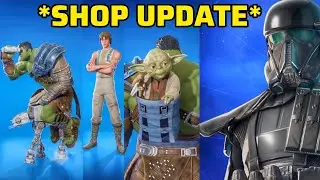 *NEW Items* Shop Update Fortnite x Star Wars | AWR Trooper, Dagobah Luke, Lil' AT-AT and more...