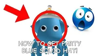 HOW TO GET PARTY BLUE SQUID HAT IN ROBLOX!