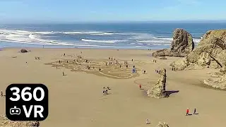 360 8K - Face Rock Scenic Viewpoint, Bandon Oregon