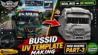 BUSSID Mod Making Part 3 Tamil | UV Template Step by Step