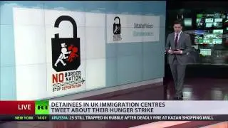 Massive hunger strike in UK immigration detention center, inmates live tweet