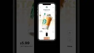Starbucks Coffee App UI Design in figma || Figma UI/UX Animation Tutorial | Speed design 