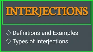 INTERJECTIONS 📚 | Interjections in English grammar📖 | Types and examples of Interjections📗 .