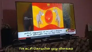 TVK கட்சி கொடியின் விளக்கம் || #tvk #vijay #thalapathy #thalaivar #maanadu