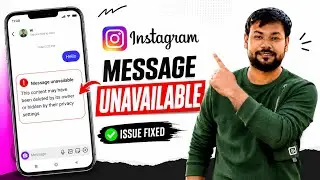 Instagram Reels Message Unavailable Problem Fix 2026 | Instagram Message Unavailable Kaise Fix Kare 