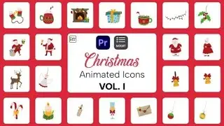 Christmas Icons Vol. I Premiere Pro Template Download