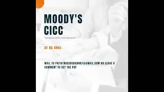 MOODY's CICC Complete pdf to crack