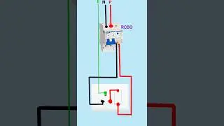 RCBO connection #electrical #youtubeshorts #shortfeed #shrots #electricaldiagramdost