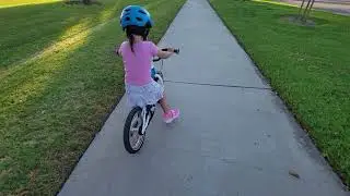 Woom 2 as Balance Bike (3y 9m old) - HOW-TO link in Description