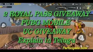 Get Free 1200 UC CASH Pubg Mobile Uc Giveaway For Season 11 | Telugu Gaming leaks