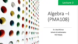 Lecture 3 Subgroups