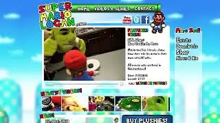 Super Mario Logan Flash website in 2010