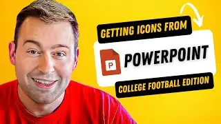 Downloading College Football Icons from PowerPoint | Power BI College Football Dashboard Tutorial