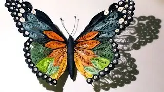 Quilled butterfly - Papillon quilling - Mariposa de Papel