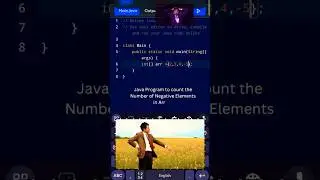 Java Program to Count No of Negative Elements in Array | 