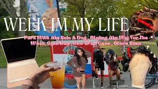 WEEK IN MY LIFE// Park With My Kids & Dog , Styling My Wig For The Week, Gym Day ….