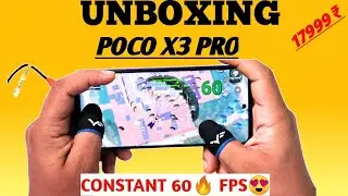 Poco X3 Pro Pubg Test With FPS Meter🔥Poco X3 Pro Unboxing Video😍