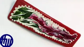 Кожаная заколка для волос.