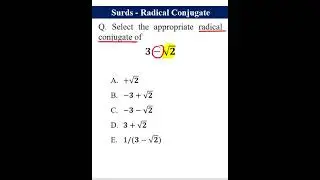 Surds - Radical Conjugate || Math Practice #shorts #maths #radicals #surds #conjugate