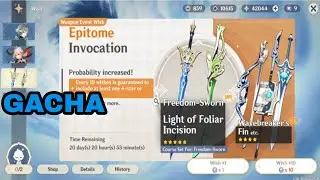 Time To Get Alhaitham Weapon! | Gacha | Mobile | Genshin Impact 3.7