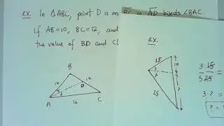 The Angle Bisector Theorem