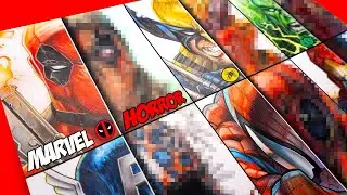 HORROR Artist Draws MARVEL COMICS as SCARY MONSTERS ✍️