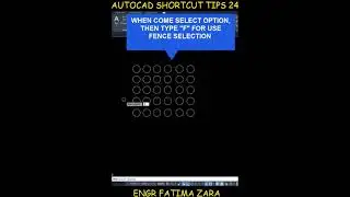 Fence Selection in AutoCAD #shorts