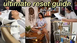 MONTHLY RESET ROUTINE✨- setting goals, monthly glow up, cleaning, new notes, BRAND LAUNCH DATE😳!?