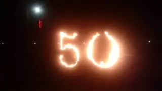 Огненные цифры 50 Семаргл огненное шоу Тюмень