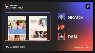 RDL 2 - Semi-final: Grace vs Dan | Feminine Organic Skincare Theme | Web Design Esports on Figma