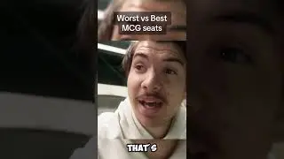 WORST v BEST MCG Footy Seats  #afl #footy #mcg