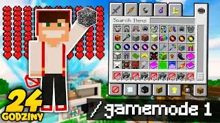 MINECRAFT ALE MAM GAMEMODE 1 PRZEZ 24H?! GPLAY & LAKI