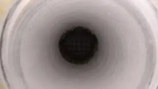 Wall hole for mobile air conditioner