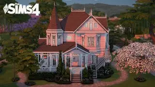 Coraline Inspired Pink Palace 🌺 | No CC | Sims 4 Speed Build