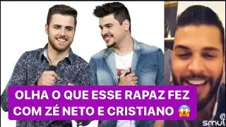 ZÉ NETO E CRISTIANO CANTA COM FÃ veja no que deu 😱