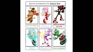 Drey Blanc750 Voiceover Reel - 6 Characters to Voice Act (Sonic Edition) Pt. 1
