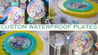 Tutorial for Custom Waterproof Plates | Koala Paper | Dollar Tree Products | Tam's Sweet Life