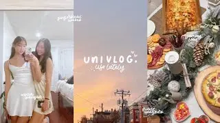 uni life vlog 🍓 yummy food, holiday hangouts, winter banquet, ending my fall semester..