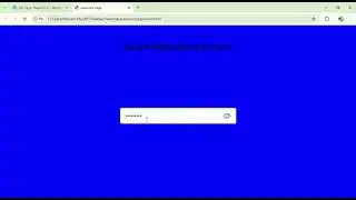 Password Toggle Page