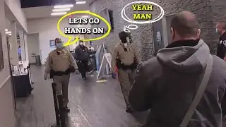 Cops Go Hands On For Illegal Trespass
