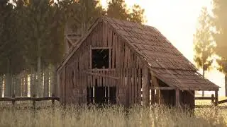 Old Farm Wooden Shed Storage